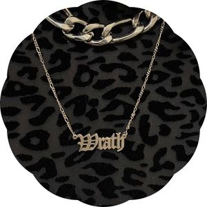 Sterling silver  ‘Wrath’ old English necklace!